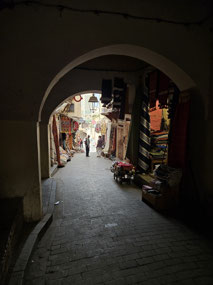 Alleys in the medina in Fes