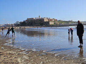 The Rabat kasbah across the harbor