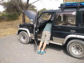 Fixing the car