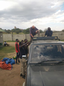 Fixing the roof rack