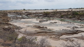 The river in the dry season