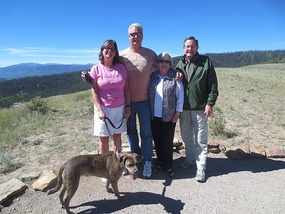 Laura, Tom, Pat and John on way to Lake City