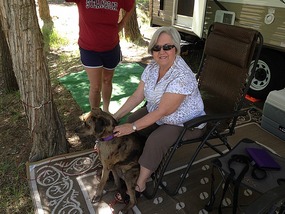 Pat and Sheeba the Wonder Dog