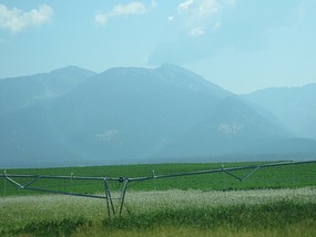 Farmland along the way