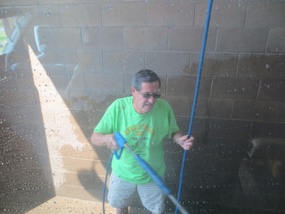 Muf getting a wash job