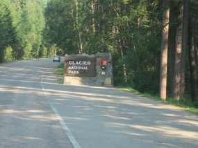 Entering Glacier National Park