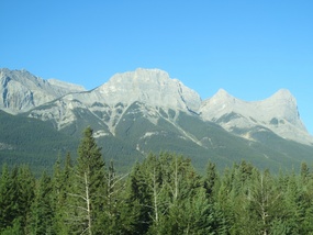 On the way out of Banff