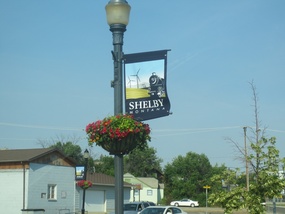 Shelby, Montana street flag