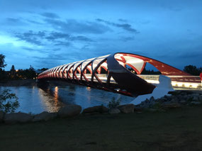 Pedestrian bridge across the Bow River