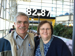 Departure gate at Brisbane Airport