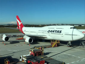 QF15 at Brisbane Airport 