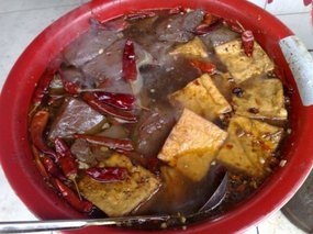 Tea Eggs Pigs Blood & Spicy Tofu