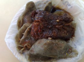 Green Dumplings & Pork Snax