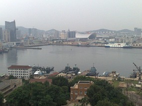 Night Beach, Yantai Hill & Museum