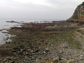 Night Beach, Yantai Hill & Museum