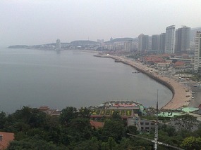 Night Beach, Yantai Hill & Museum