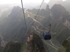 Tianmen Mountain with Connie