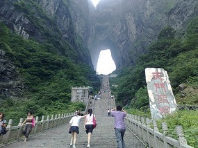 Tianmen Mountain with Connie