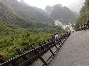 Tianmen Mountain with Connie