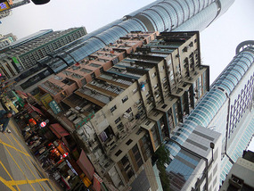 Temple Street & Victoria Harbour