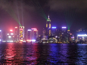 Temple Street & Victoria Harbour