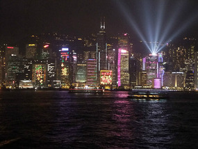 Temple Street & Victoria Harbour