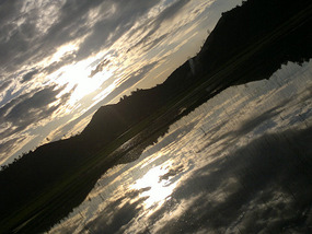 Reflections From A Rice Field