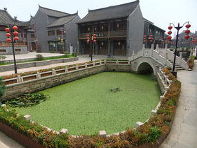 Touristy Hexia Ancient Village
