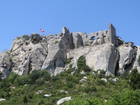 Le Baux Chateau ... we're not climbing up there!