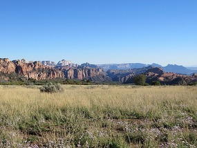 Along Kolob Terrace - View towards Zion NP