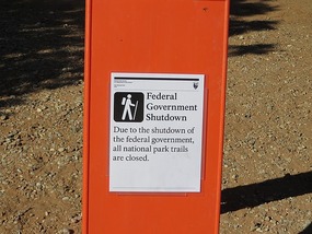 Sign along Kolob Terrace in Zion NP
