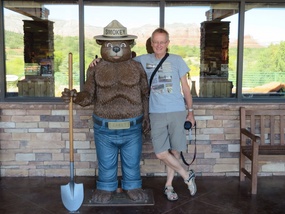 Guess who was hanging out at the visitor centre!