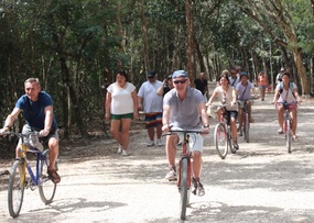 Cycling round the Ruins
