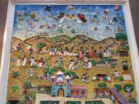 Mexican Sculpted Mural