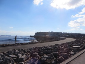 Towards Penarth and out to sea