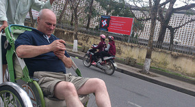 Johnnie in a Cyclo