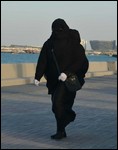 Woman in black