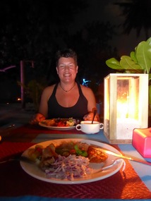 Christmas dinner on the beach