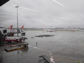 Slecht weer in Sydney, en een kapot toestel....
