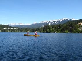 Canoeing with a view