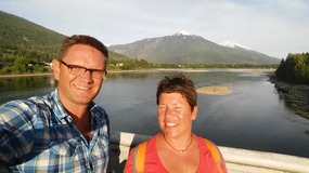 Op de Columbia River Bridge in Riverstoke