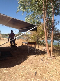 Setting up camp at Cumberland 