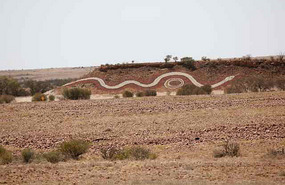 Roadside art 130klm from Birdsville
