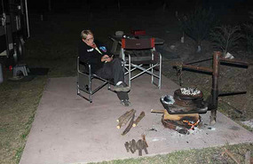 Firepit in action.