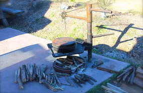 Firepits provided for each campsite