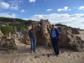 Roscoe & Ross at Mandurah Beach