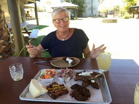 Burnt Barrel Platter...for 2 Miss Piggy