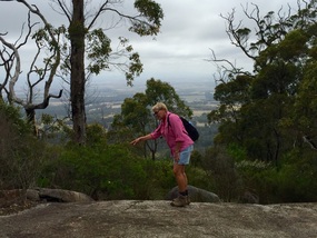 Evi Discovers a Lizard on Mt Barker