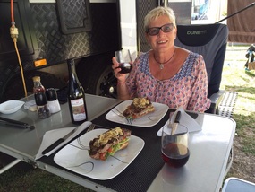 Who's a Happy Girl, with Parish Lane Pinot Noir