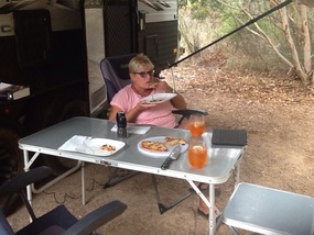 Pizza Lunch on a 20° Day...Perfect!